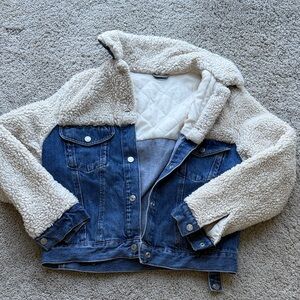 Denim and Sherpa Jacket